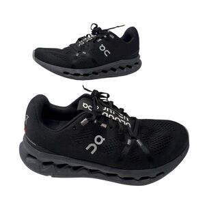 Preowned On Running Cloudsurfer Women’s All Black 3WD10440485 Running Shoe Sz 10
